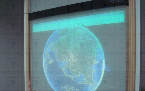 Interactive LCD projection